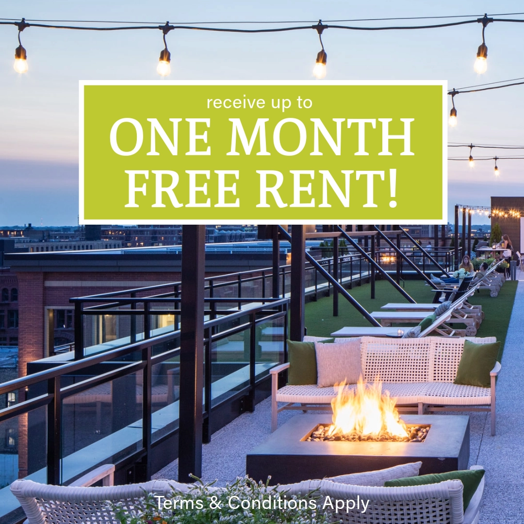 Receive up to one month free rent! Terms and conditions apply.